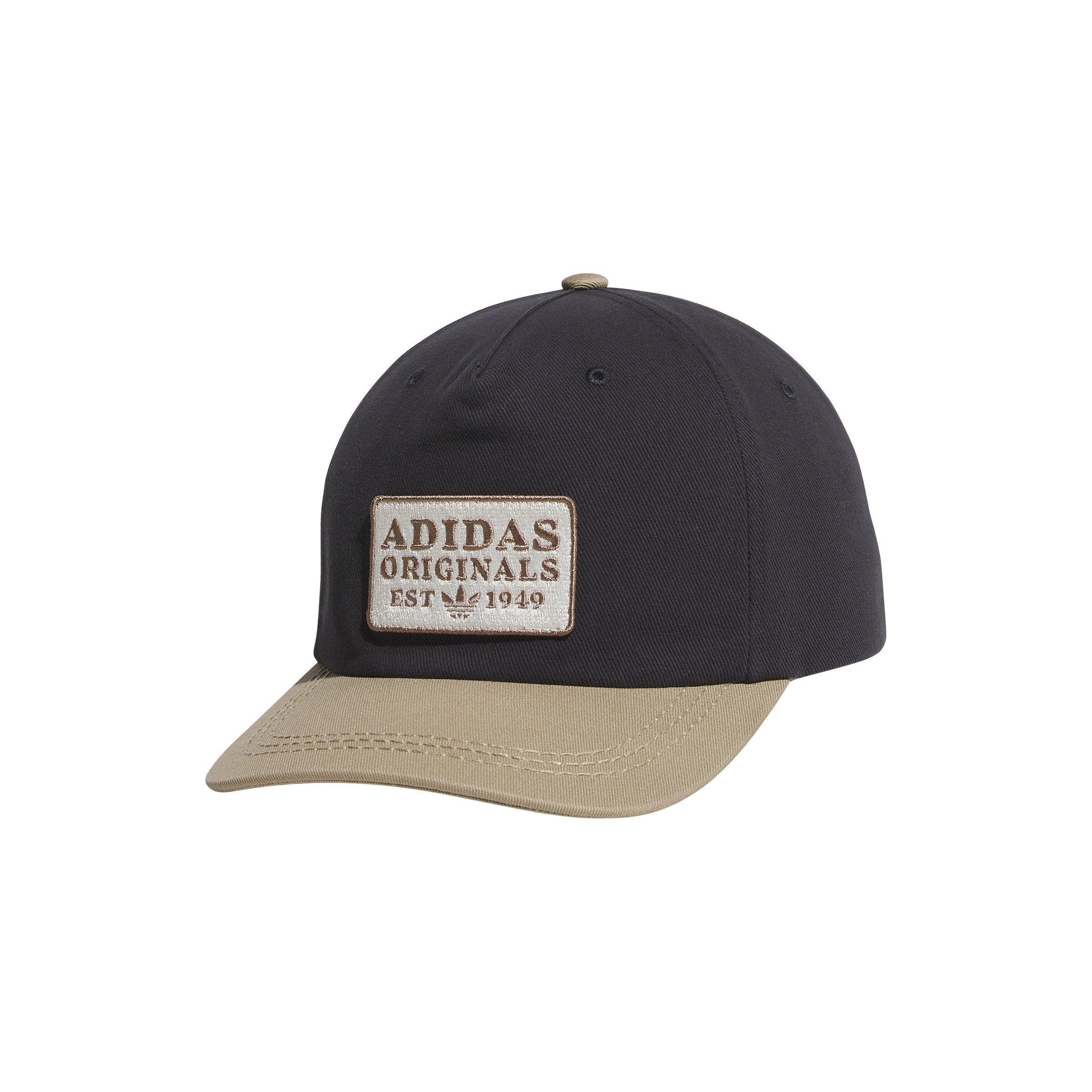 adidas Originals 5 Panel Utility Patch Snapback Hat - Black - BLACK